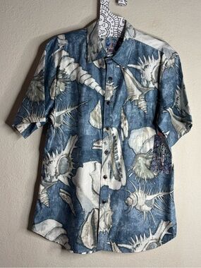 Jams World Archival Collection Modern Fit Shirt Seashore Navy Reverse Size M